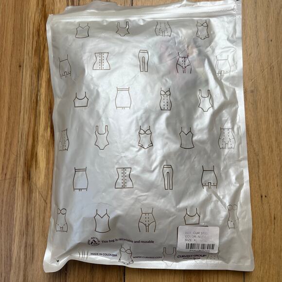 NEW Curveez Womens XL Signature Control High Waist Boy Short Shapewear Beige Tan - Picture 8 of 9